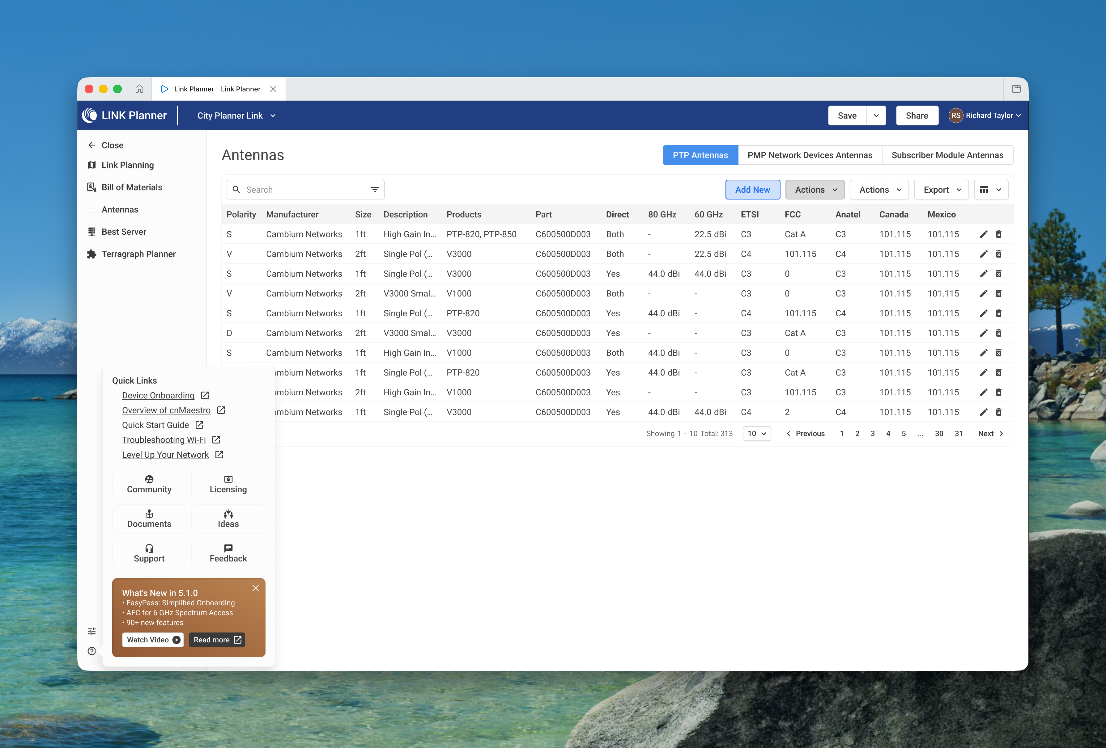 Terragraph 60GHz Mesh Planner